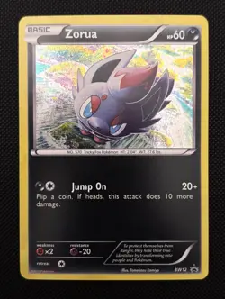 Zorua BW12 Pokemon Black Star Promo Black & White Near Mint - Image 1