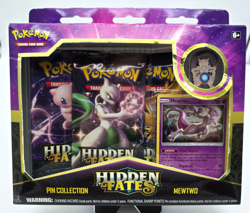 Pokemon Hidden Fates Mewtwo Pin Collection box, still factory sealed - Image 1