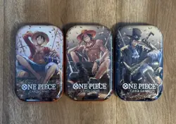 One Piece OP-13 Tin Set Vol 2 (3 Tins Set) - Factory Sealed - Image 1