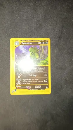 Pokemon Cards - TYRANITAR 40/147 - Set Aquapolis - ENG - EXC+ / NM No Holo - Image 1