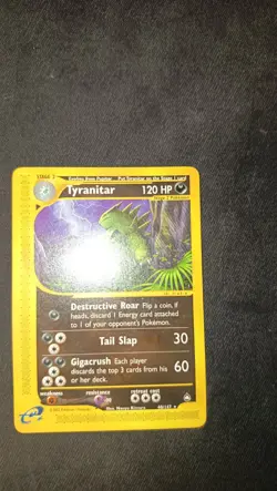 Pokemon Cards - TYRANITAR 40/147 - Set Aquapolis - ENG - EXC+ / NM No Holo - Image 3