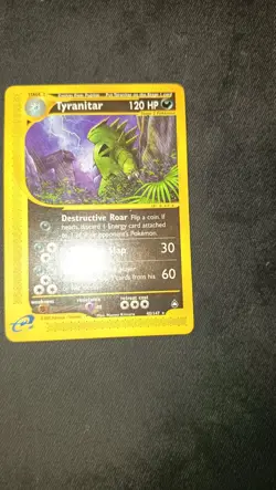 Pokemon Cards - TYRANITAR 40/147 - Set Aquapolis - ENG - EXC+ / NM No Holo - Image 4