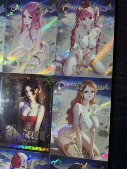 One Piece 9 x Collectible Character Anime Waifu Cards Ocean Star Bikini Series - Image 3