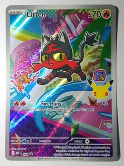 Litten 044 30th Anniversary Promo Pokemon card - Image 1
