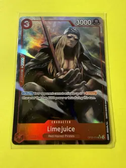 Lime Juice Alt Art Foil OP09-014 One Piece Card Game English NM+ - Image 1