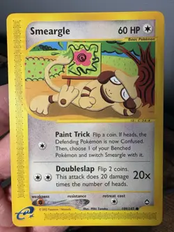 Pokemon TCG Smeargle Aquapolis 109/147 Regular Common Card - Image 1