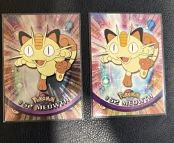 Topps Pokemon #52 Meowth Non Foil/FOIL CARD - TV Animation Edition, 1999 - Image 1