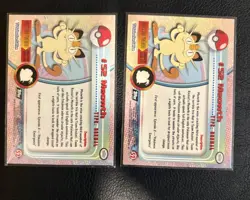 Topps Pokemon #52 Meowth Non Foil/FOIL CARD - TV Animation Edition, 1999 - Image 2