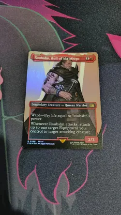 Raubahn, Bull of Ala Mhigo Borderless Foil MTG Final Fantasy - Image 1