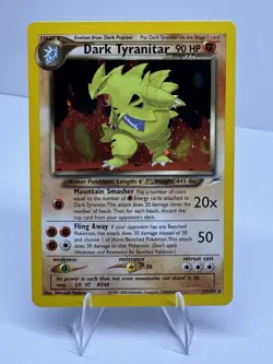 Pokemon Dark Tyranitar Neo Destiny Holo Rare 90HP #11/105 2000 Card - NM - Image 3