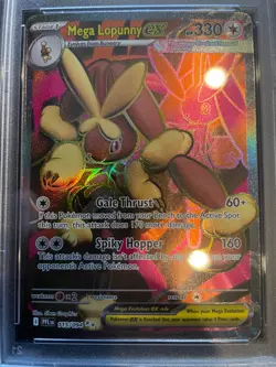 Mega Lopunny EX - Pokemon TCG Phantasmal Flames PFL Ultra Rare #115/094 PSA 10! - Image 3
