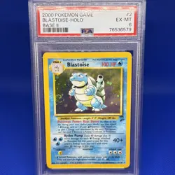 Pokemon 2000 Base Set 2 Blastoise-Holo PSA 6 💧 - Image 3