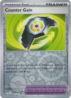 Counter Gain - Reverse Holo - Surging Sparks - Pokemon TCG - 169/191 - Image 1
