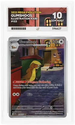 ACE Perfect 10 - Gumshoos 153/132 Illustration Rare Mega Evolution Base Pokemon - Image 1