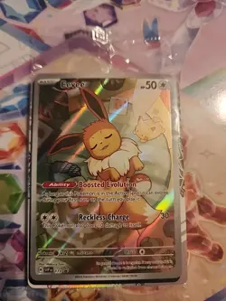 Evee 173 Black Star Promo Pokemon Card Prismatic Evolutions SEALED Near Mint - Image 1
