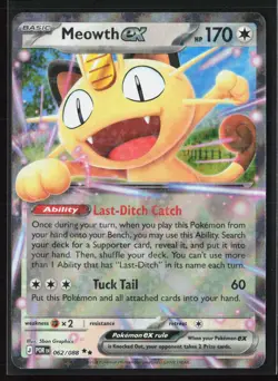 MEOWTH EX 062/088 Double Rare Perfect Order Pokemon NM - Image 1