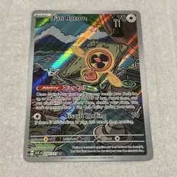 Ascended Heroes Fan Rotom 250/217 Illustration Rare IR Full Art Pokemon Card NM - Image 3