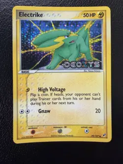 Pokemon TCG Electrike Deoxys 59/107 Reverse Holo Stamped LP+ - Image 1