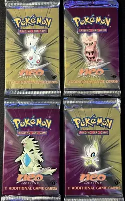 Shining Edition Pokemon TCG Mega Deluxe Lot 6 Booster Packs Modern/Vintage Sets - Image 1