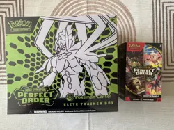 Pokemon Perfect Order Pokemon Center ETB + booster bundle - Image 1