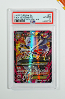 Pokemon PSA 10 M Mewtwo EX #160 Full Art Breakthrough 2015 Italiano - Image 1