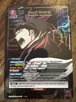 Union Arena Bleach Renji Abarai SR* Alt Art UE01BT/BLC-1-047 English NM - Image 1