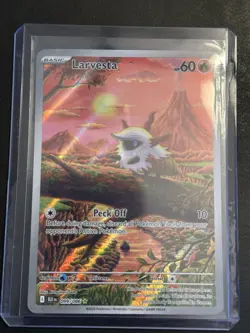 Larvesta 099/086 Sv Black Bolt Holo Illustration Rare Pokemon English Card Nm/M - Image 1