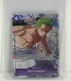 OP09 Zoro-Juurou Treasure Rare TR ST18-004 Full Art Holo RARE One Piece CCG - Image 1