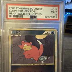 SLOWPOKE 017/070 L1 POKEMON CARD JAPANESE REVERSE HOLO PSA 9 1st edition - Image 2