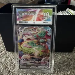 Pokemon Snorlax VMAX TCG Card Sword & Shield 142/202 ACE 10 - Image 1