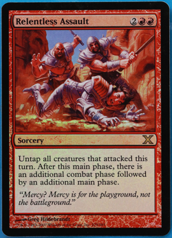 Relentless Assault FOIL 10th Edition NM Red Rare MTG CARD (ID# 502296) ABUGames - Image 1