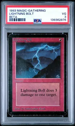 1993 MTG LTD ED BETA LIGHTNING BOLT PSA 3 - Image 1
