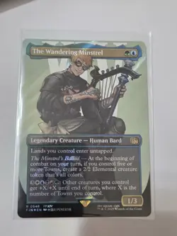 The Wandering Minstrel (Borderless) (Surge Foil) Final Fantasy Foil 0548 - Image 1