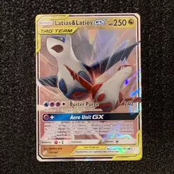 Latias & Latios GX 113/181 Pokemon Team Up Sun & Moon Ultra Rare 2019 - Image 1