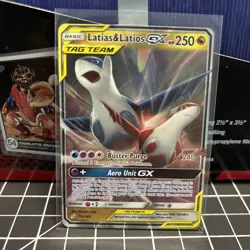 Latias & Latios GX 113/181 Pokemon Team Up Sun & Moon Ultra Rare 2019 - Image 2
