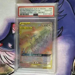 Moltres Zapdos Articuno Gx 69/68 PSA 10 Pokemon Sun & Moon Hidden Fates - Image 1