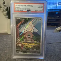 Pokemon TCG Pinsir Scarlet & Violet-Twilight Masquerade 168/167 Holo Psa 8 - Image 1