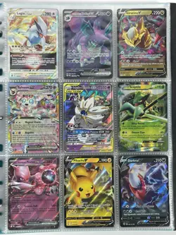 Pokemon Card Collection Binder Lot Holo Rare Solgaleo Lunala Tag Team Lugia Pika - Image 1