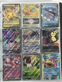 Pokemon Card Collection Binder Lot Holo Rare Crown Zenith Glaceon Pika Mimikyu - Image 1