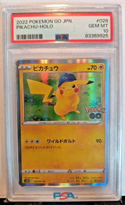 Carte Pokemon PSA 10 Pikachu 028/071 R Pokemon GO s10b Pokemon Card Japon 2022 - Image 1