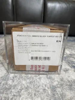 Pokemon TCG SWSH Silver Tempest Booster Box Case English Sealed In Acrylic Box - Image 1