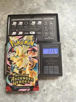 HEAVY! 22.64g Pokemon TCG Ascended Heroes Booster Pack (SEALED) god packU - Image 1