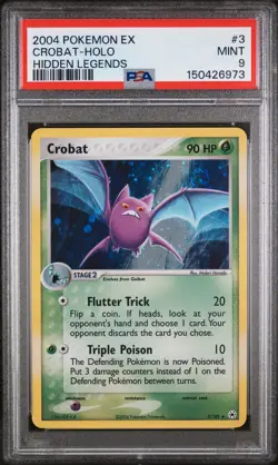 Crobat-Holo Pokemon Ex Hidden Legends 3 PSA 9 - Image 1