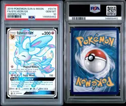 PSA 10 Sylveon GX Hidden Fates Full Art Shiny SV76/SV94 Pokemon English Gem - Image 3
