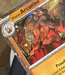 Hisuian Arcanine 100/167 Cosmos Holo EXCLUSIVE Surging Sparks Blister w/ SWIRL! - Image 1