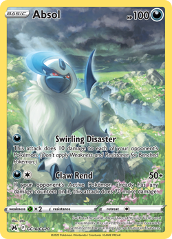 ABSOL GG16/GG70 HOLO CROWN ZENITH GALARIAN GALLERY POKEMON NM - Image 1