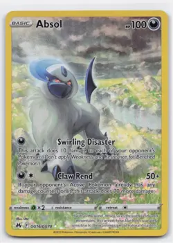 ABSOL GG16/GG70 HOLO CROWN ZENITH GALARIAN GALLERY POKEMON NM - Image 2