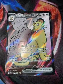 Pokemon TCG Team Rocket’s Persian Ex 219 Destined Rivals - Image 1