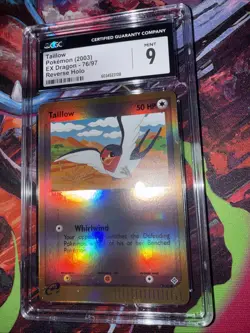 Pokemon TCG 2003 Taillow Ex Dragon Reverse Holo CGC 9 - Image 2