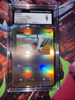 Pokemon TCG 2003 Taillow Ex Dragon Reverse Holo CGC 9 - Image 5